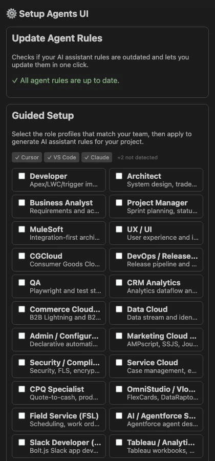 Extension demo: guided setup and MCP configuration